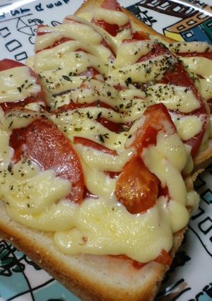 ■簡単・朝食とまとトースト■-レシピのメイン写真