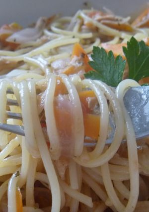 お鍋ひとつで♪ツナと野菜のスープパスタ-レシピのメイン写真