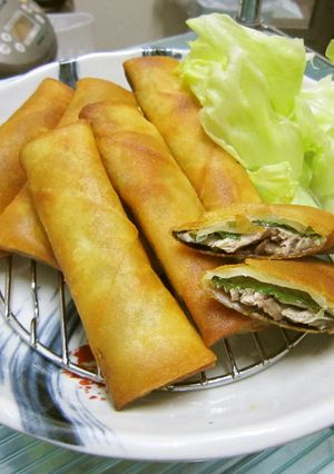 大好物☆サンマの梅しそ春巻き-レシピのメイン写真