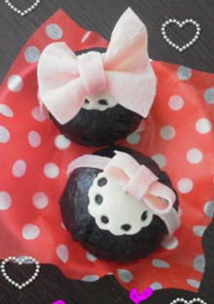 レースりぼんの乙女なおにぎり＊キャラ弁-レシピのメイン写真
