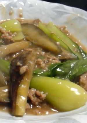 なすとチンゲン菜の簡単和風麻婆(￠ω￠)-レシピのメイン写真