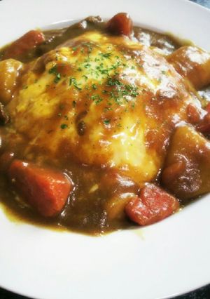 ランチに♪チーズとろとろ オムカレー-レシピのメイン写真
