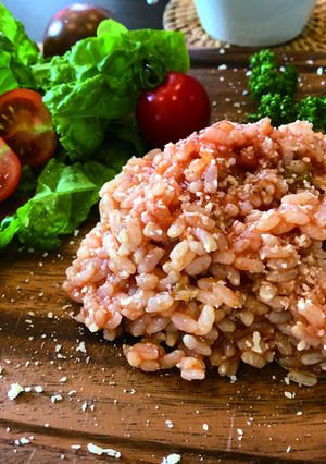ご飯とお湯を混ぜるだけ!トマトリゾット-レシピのメイン写真