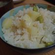 シンプル~枝豆とジャガイモ炊き込みご飯♪