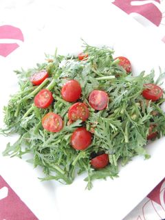 春菊とベーコンのサラダ-レシピのメイン写真