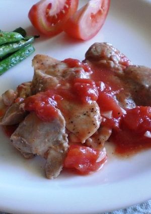 チキンのビネガー＆トマト煮-レシピのメイン写真