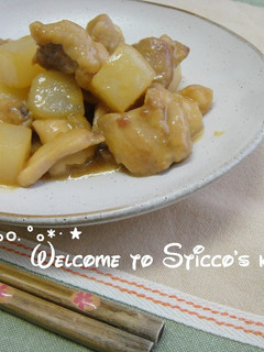 鶏肉とこんにゃくの味噌照り焼き-レシピのメイン写真