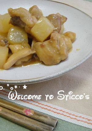 鶏肉とこんにゃくの味噌照り焼き-レシピのメイン写真
