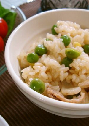 グリーンピースの中華ごはん-レシピのメイン写真