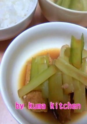 うるいと厚揚げの煮物-レシピのメイン写真