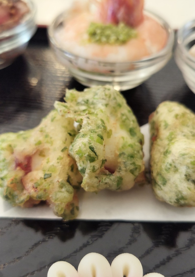 お節にタコの磯辺揚げ-レシピのメイン写真