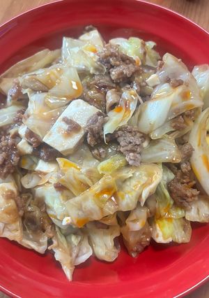 麻婆豆腐キャベツ-レシピのメイン写真