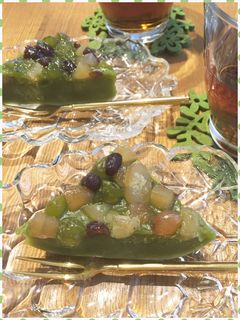 抹茶の水無月 レンジで(^-^)/-レシピのメイン写真