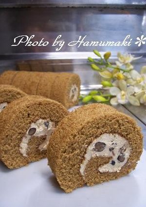 黒糖大好きッ☆黒糖ロールケーキ♪-レシピのメイン写真