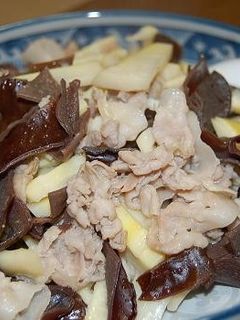 筍ときくらげの炒め物-レシピのメイン写真