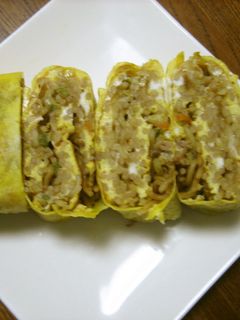 オムそば?というより焼きそば入り卵焼き-レシピのメイン写真