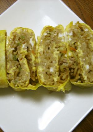 オムそば？というより焼きそば入り卵焼き-レシピのメイン写真