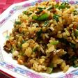 ニラとひき肉の中華風ドライカレー