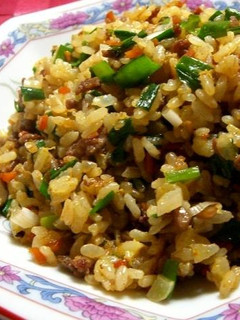 ニラとひき肉の中華風ドライカレー-レシピのメイン写真