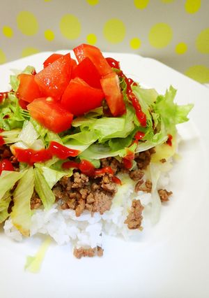 ♪焼肉のタレで簡単タコライス♪-レシピのメイン写真