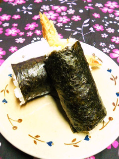 海老天巻きおにぎり-レシピのメイン写真