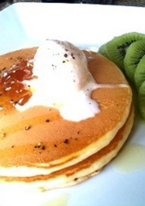 しあわせ朝ごはん☆スイートパンケーキ-レシピのメイン写真