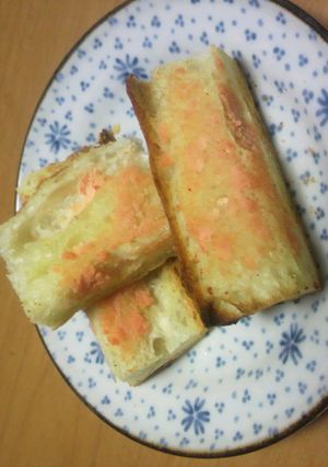 朝食やおやつにめんたフランスパン!-レシピのメイン写真