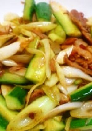 ✿きゅうりとチャーシューの炒め物✿-レシピのメイン写真