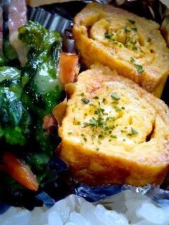 タラコとパセリの玉子焼き!お弁当用♡-レシピのメイン写真