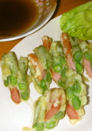 いんげん消費に　いんげんの天ぷら-レシピのメイン写真