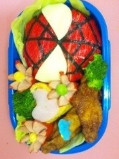キャラ弁 スパイダーマン-レシピのメイン写真