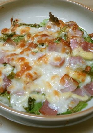 おつまみに！セロリの葉のチーズ焼き-レシピのメイン写真