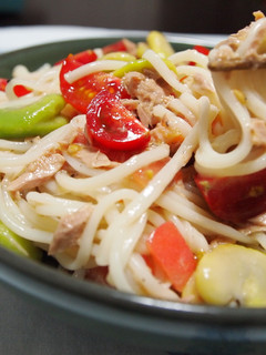 そら豆とトマトの冷やし麺-レシピのメイン写真