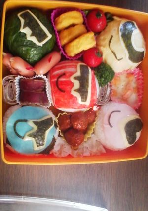 ゴーカイジャーの弁当-レシピのメイン写真