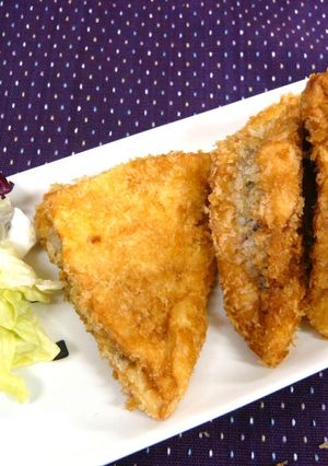 ひき肉とキムチのはんぺん揚げ-レシピのメイン写真