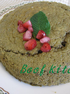 ふわふわ♡簡単♡あずきの抹茶ケーキ♡-レシピのメイン写真
