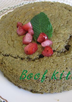 ふわふわ♡簡単♡あずきの抹茶ケーキ♡-レシピのメイン写真