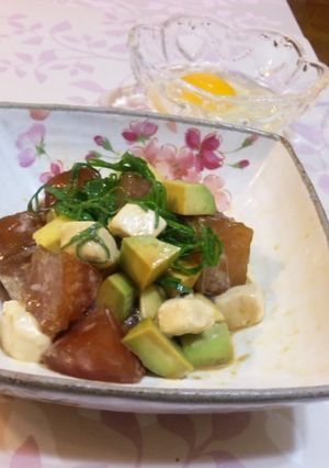 漬けまぐろ&アボカド&クリチ★贅沢TKG-レシピのメイン写真