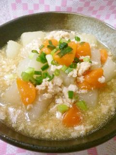 鶏挽肉と大根のとろとろ煮♡-レシピのメイン写真