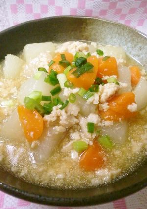 鶏挽肉と大根のとろとろ煮♡-レシピのメイン写真