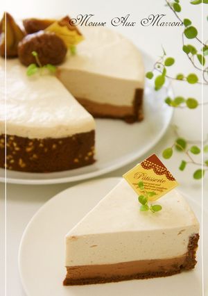 秋の楽しみ♡チョコマロンムース-レシピのメイン写真