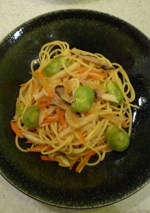 そらまめとかまぼこパスタ-レシピのメイン写真