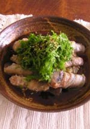 なすと豚ロースのぐるぐる巻-レシピのメイン写真