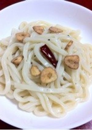 ペペロンチーノうどん-レシピのメイン写真