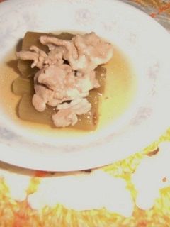 ふきと豚コマの煮もの-レシピのメイン写真