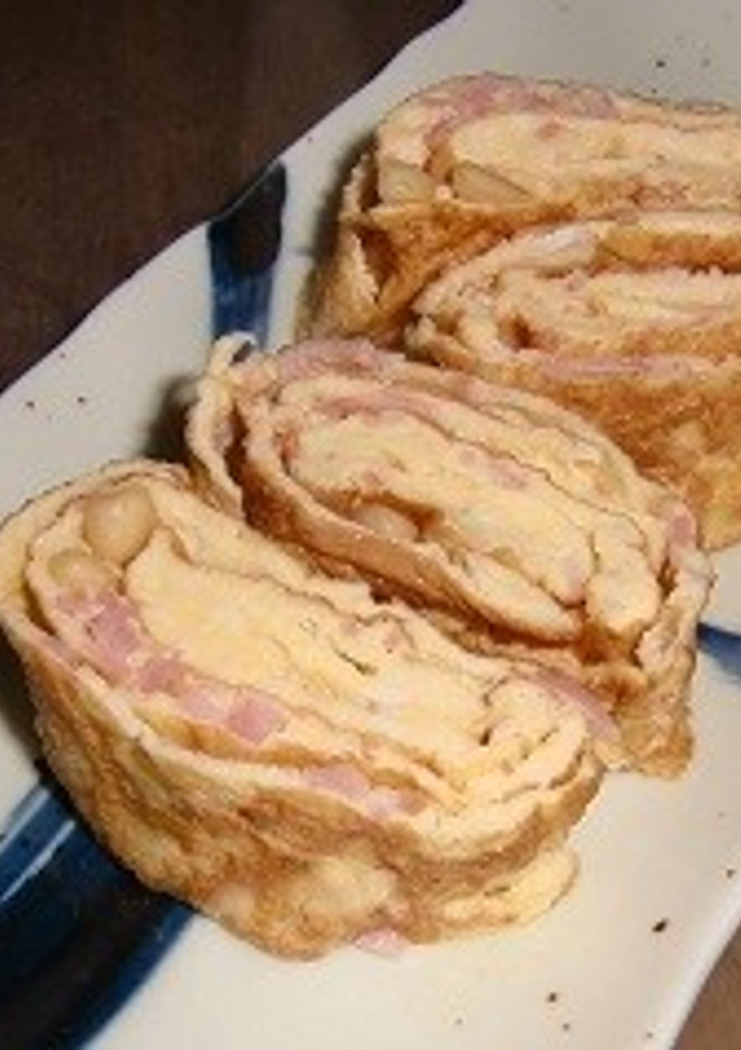 ベーコンと松の実の卵焼き-レシピのメイン写真