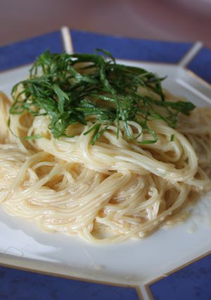 10分で完成！明太子マヨネーズ冷製パスタ-レシピのメイン写真