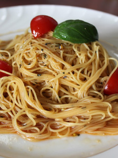 10分で完成!バジルとトマトの冷製パスタ-レシピのメイン写真