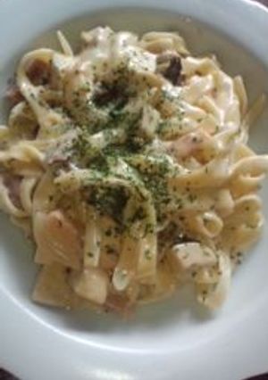 本格的ポルチーニ茸のクリームパスタ-レシピのメイン写真