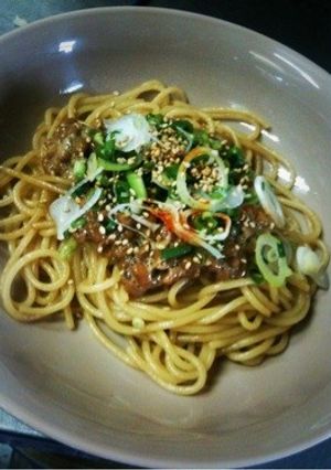 ちょい辛納豆パスタ＊-レシピのメイン写真